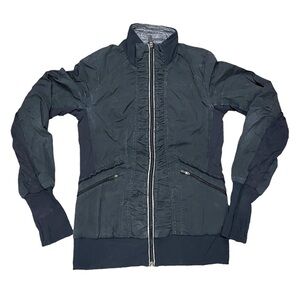 LULULEMON black full zip jacket size 4